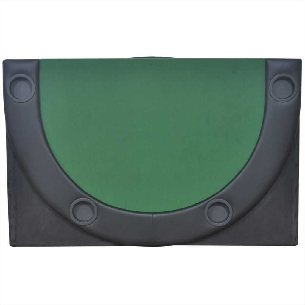 10-Player Foldable Poker Tabletop Green