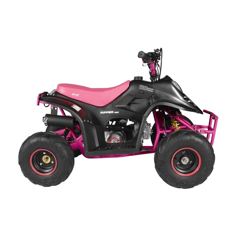 GMX 110cc Ripper-X Junior Kids Quad Bike – Black / Pink